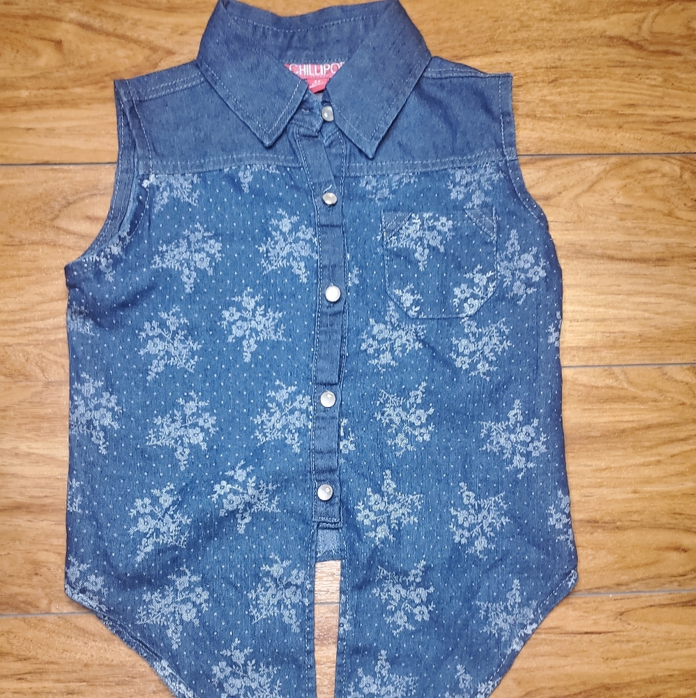 Chillipop Jean Tunic Top sz 6x